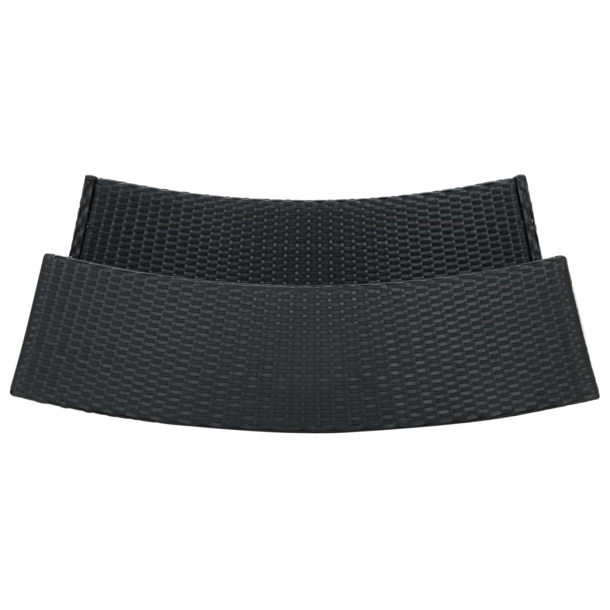 vidaXL Τραπέζι Μπαρ Κήπου Μαύρο 120x55x110 εκ. από Συνθετικό Ρατάν