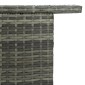 vidaXL Τραπέζι Μπαρ Κήπου Γκρι 120 x 55 x 110 εκ. από Συνθετικό Ρατάν