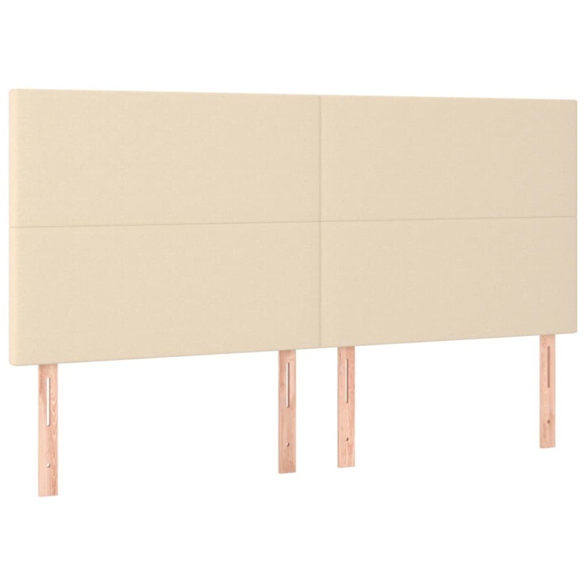 vidaXL Κρεβάτι Boxspring με Στρώμα & LED Κρεμ 160x200 εκ. Υφασμάτινο