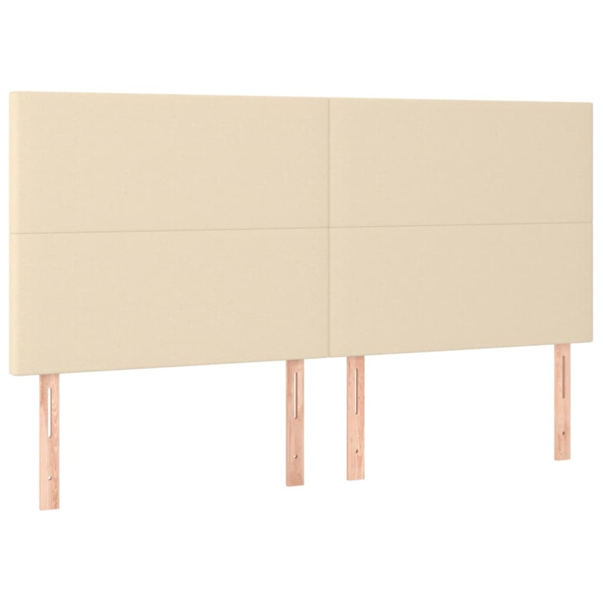 vidaXL Κρεβάτι Boxspring με Στρώμα & LED Κρεμ 180x200 εκ. Υφασμάτινο