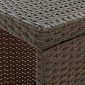 vidaXL Τραπέζι Μπαρ με Ράφια Καφέ 120x60x110 εκ. από Συνθετικό Ρατάν