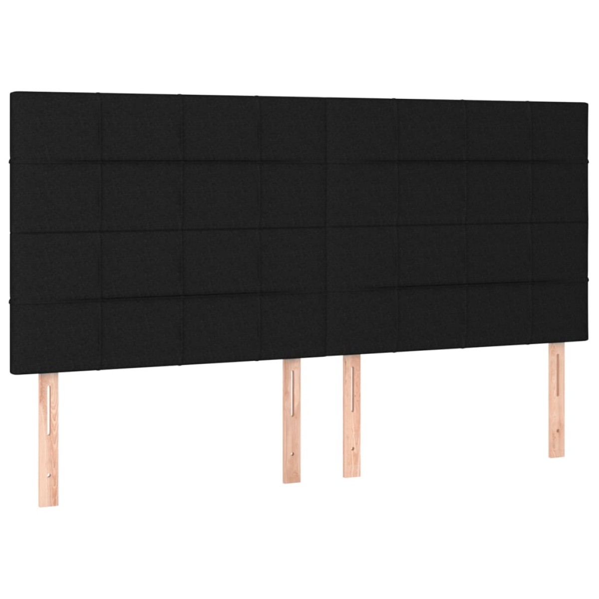 vidaXL Κρεβάτι Boxspring με Στρώμα & LED Μαύρο 160x200 εκ. Υφασμάτινο