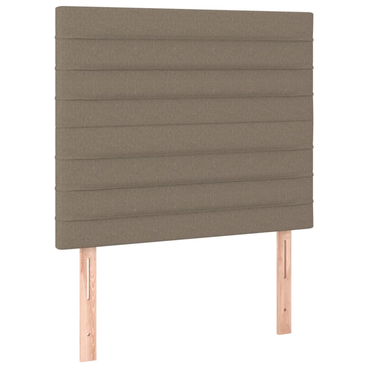 vidaXL Κρεβάτι Boxspring με Στρώμα & LED Taupe 80x200 εκ. Υφασμάτινο