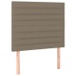 vidaXL Κρεβάτι Boxspring με Στρώμα & LED Taupe 90x190 εκ. Υφασμάτινο