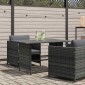 vidaXL Τραπεζαρία Κήπου Γκρι 110 x 70 x 65 εκ. από Συνθετικό Ρατάν