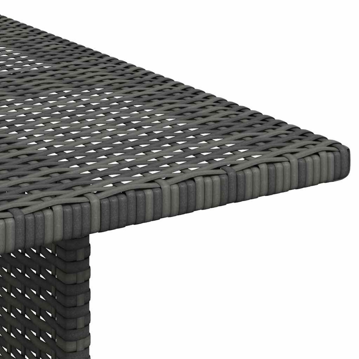 vidaXL Τραπεζαρία Κήπου Γκρι 110 x 70 x 65 εκ. από Συνθετικό Ρατάν