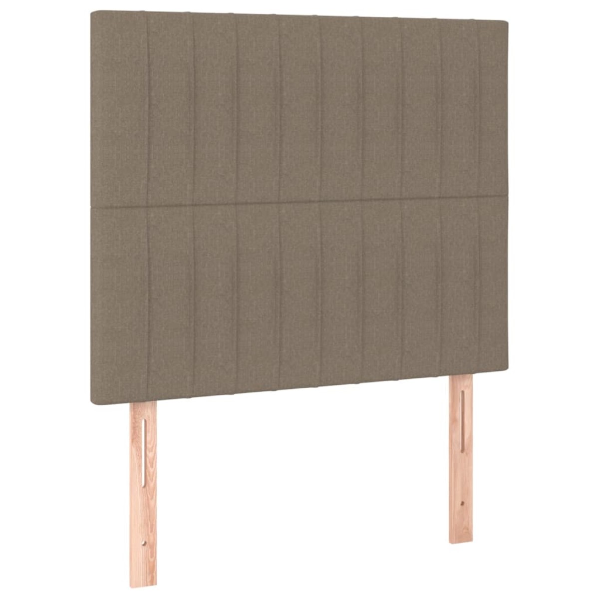 vidaXL Κρεβάτι Boxspring με Στρώμα & LED Taupe 80x200 εκ. Υφασμάτινο