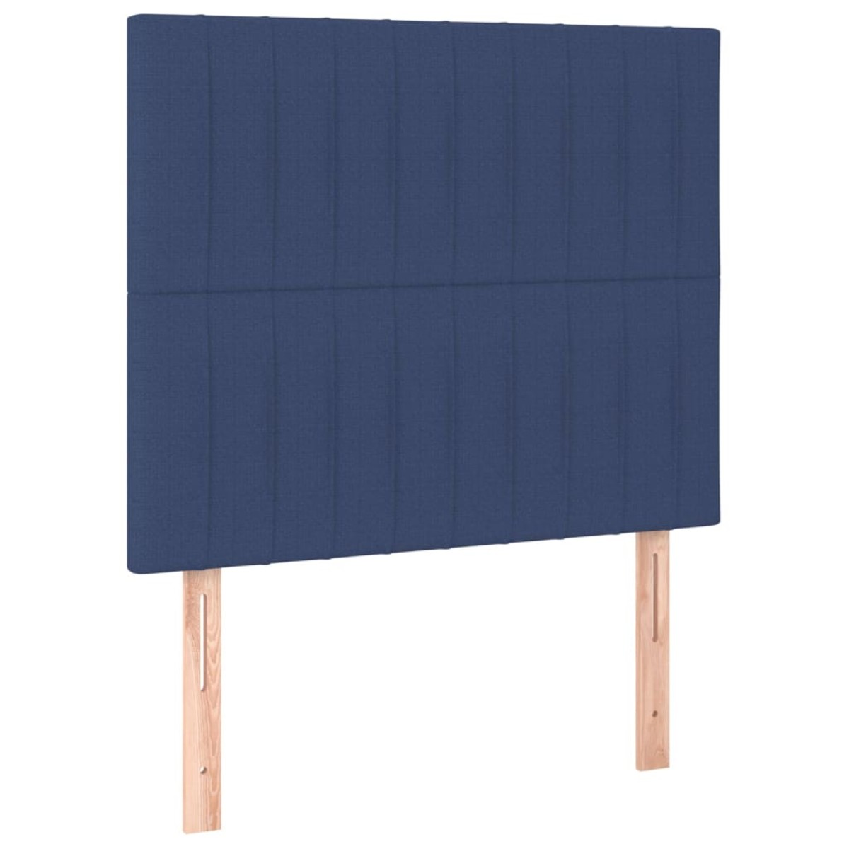 vidaXL Κρεβάτι Boxspring με Στρώμα & LED Μπλε 120x200 εκ. Υφασμάτινο