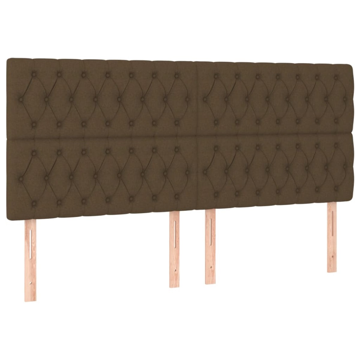 vidaXL Κρεβάτι Boxspring με Στρώμα & LED Σκ.Καφέ 180x200εκ. Υφασμάτινο