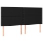 vidaXL Κρεβάτι Boxspring με Στρώμα & LED Μαύρο 200x200 εκ. Υφασμάτινο