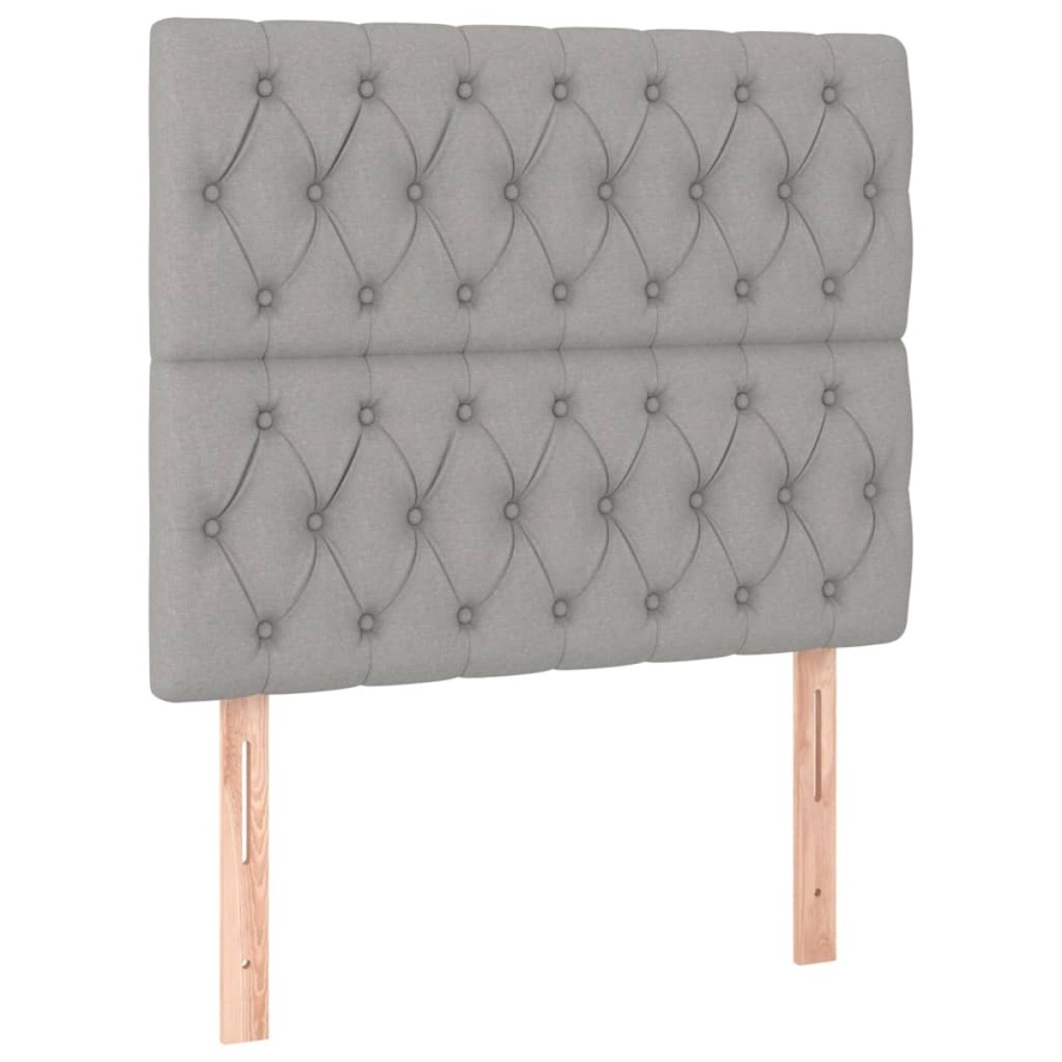 vidaXL Κρεβάτι Boxspring με Στρώμα & LED Αν.Γκρι 120x200 εκ Υφασμάτινο