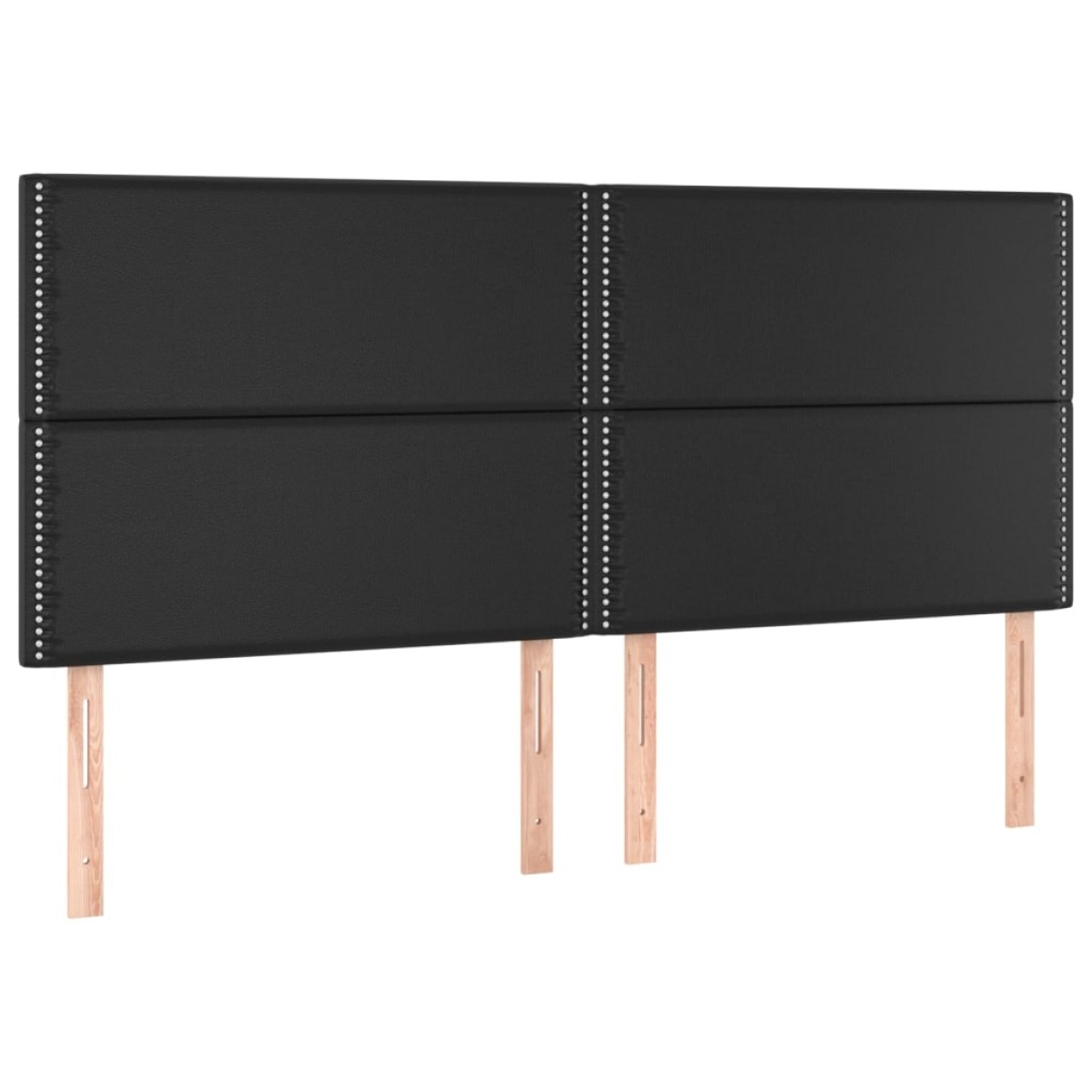vidaXL Κρεβάτι Boxspring με Στρώμα & LED Μαύρο 180x200 εκ. Συνθ. Δέρμα