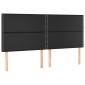 vidaXL Κρεβάτι Boxspring με Στρώμα & LED Μαύρο 200x200 εκ. Συνθ. Δέρμα