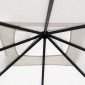 vidaXL Κιόσκι με Καλύμματα Στύλων Κρεμ 3 x 3 x 2,6 μ. 160 γρ./μ²