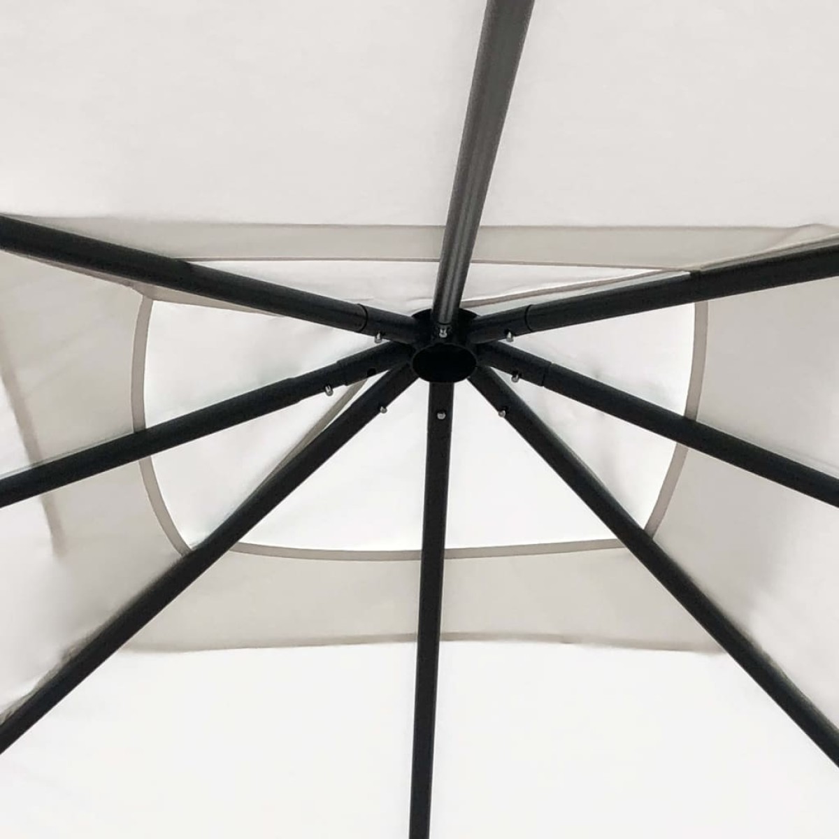 vidaXL Κιόσκι Κρεμ 3 x 3 x 2,6 μ. 160 γρ./μ²