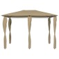 vidaXL Κιόσκι με Καλύμματα Στύλων Taupe 3 x 4 x 2,6 μ. 160 γρ./μ²