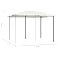 vidaXL Κιόσκι Κρεμ 3 x 4 x 2,6 μ. 160 γρ./μ²