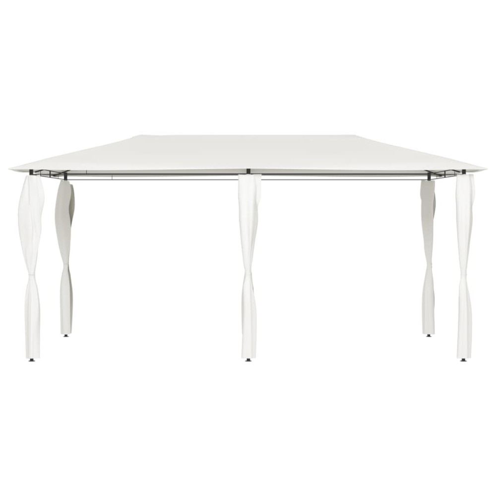 vidaXL Κιόσκι με Καλύμματα Στύλων Κρεμ 2,98x5,3x2,59 μ. 160 γρ./μ²