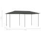 vidaXL Κιόσκι Ανθρακί 3 x 6 x 2,6 μ. 160 γρ./μ²