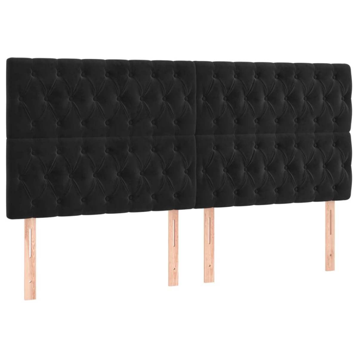 vidaXL Κρεβάτι Boxspring με Στρώμα & LED Μαύρο 200x200 εκ. Βελούδινο