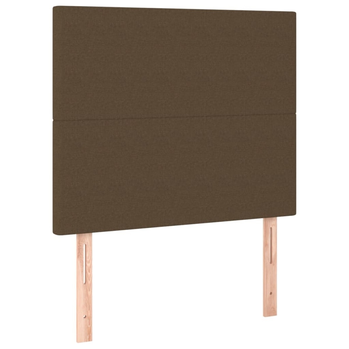 vidaXL Κρεβάτι Boxspring με Στρώμα Σκούρο Καφέ 100x200 εκ. Υφασμάτινο