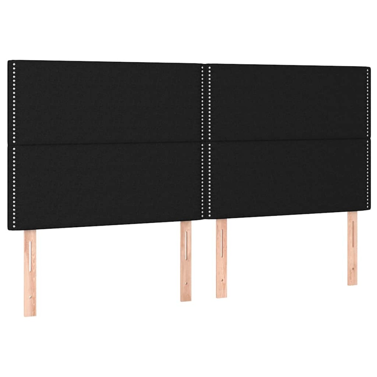 vidaXL Κρεβάτι Boxspring με Στρώμα Μαύρο 180x200 εκ. Υφασμάτινο
