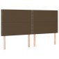 vidaXL Κρεβάτι Boxspring με Στρώμα Σκούρο Καφέ 180x200 εκ Υφασμάτινο