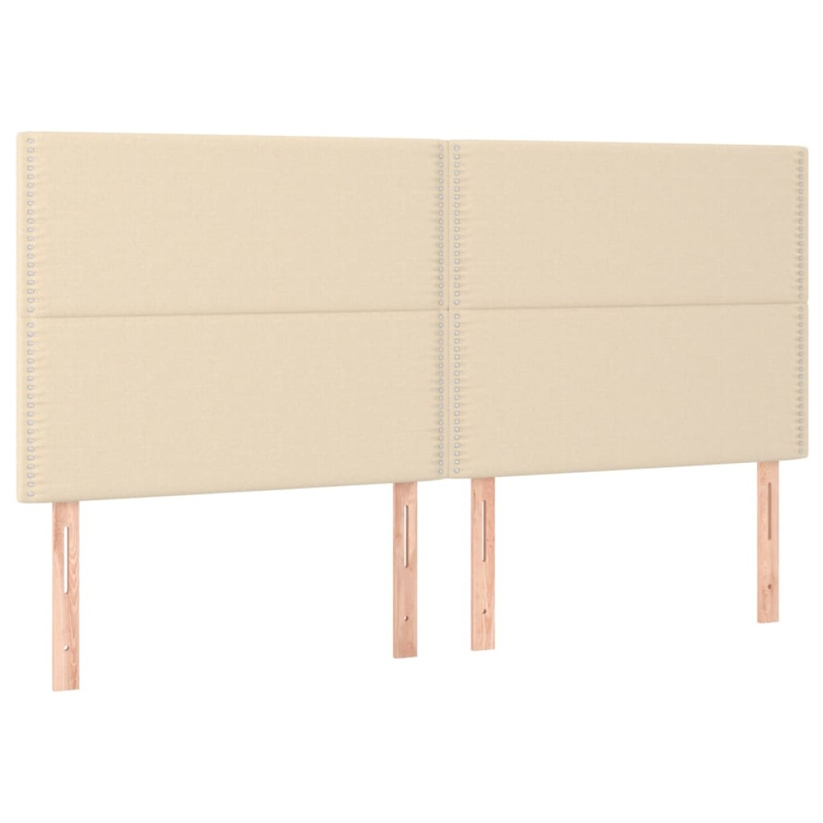 vidaXL Κρεβάτι Boxspring με Στρώμα Κρεμ 180x200 εκ. Υφασμάτινο