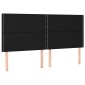 vidaXL Κρεβάτι Boxspring με Στρώμα Μαύρο 200x200 εκ. Υφασμάτινο