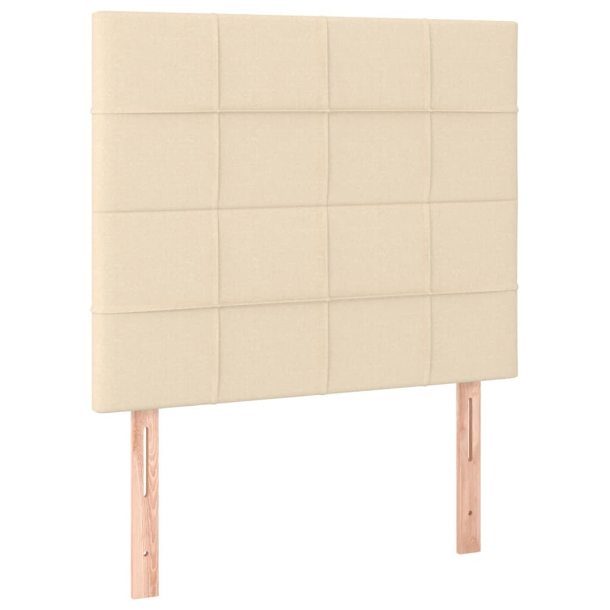 vidaXL Κρεβάτι Boxspring με Στρώμα Κρεμ 80 x 200 εκ. Υφασμάτινο