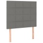 vidaXL Κρεβάτι Boxspring με Στρώμα Σκούρο Γκρι 90x200 εκ. Υφασμάτινο