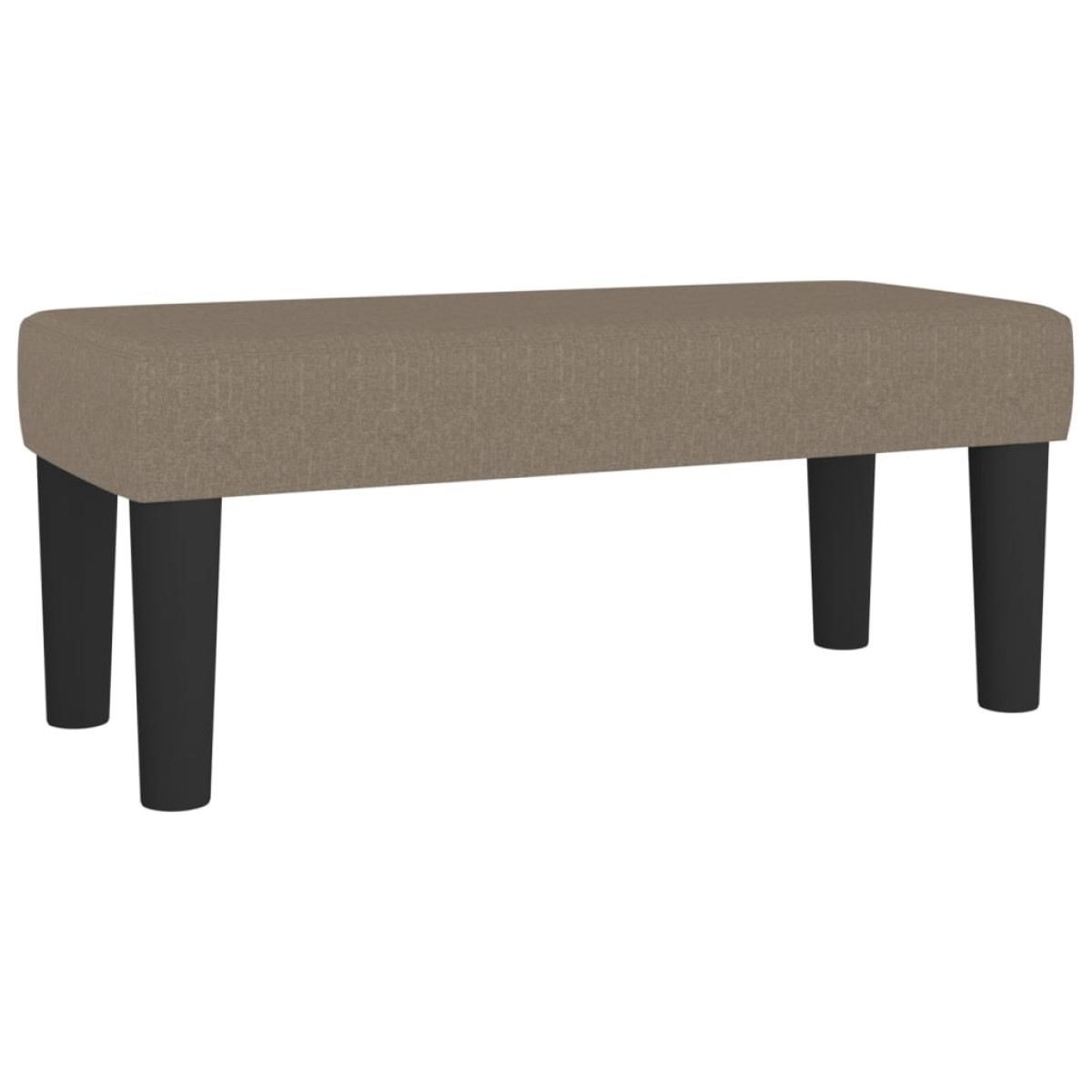 vidaXL Κρεβάτι Boxspring με Στρώμα Taupe 80x200 εκ. Υφασμάτινο