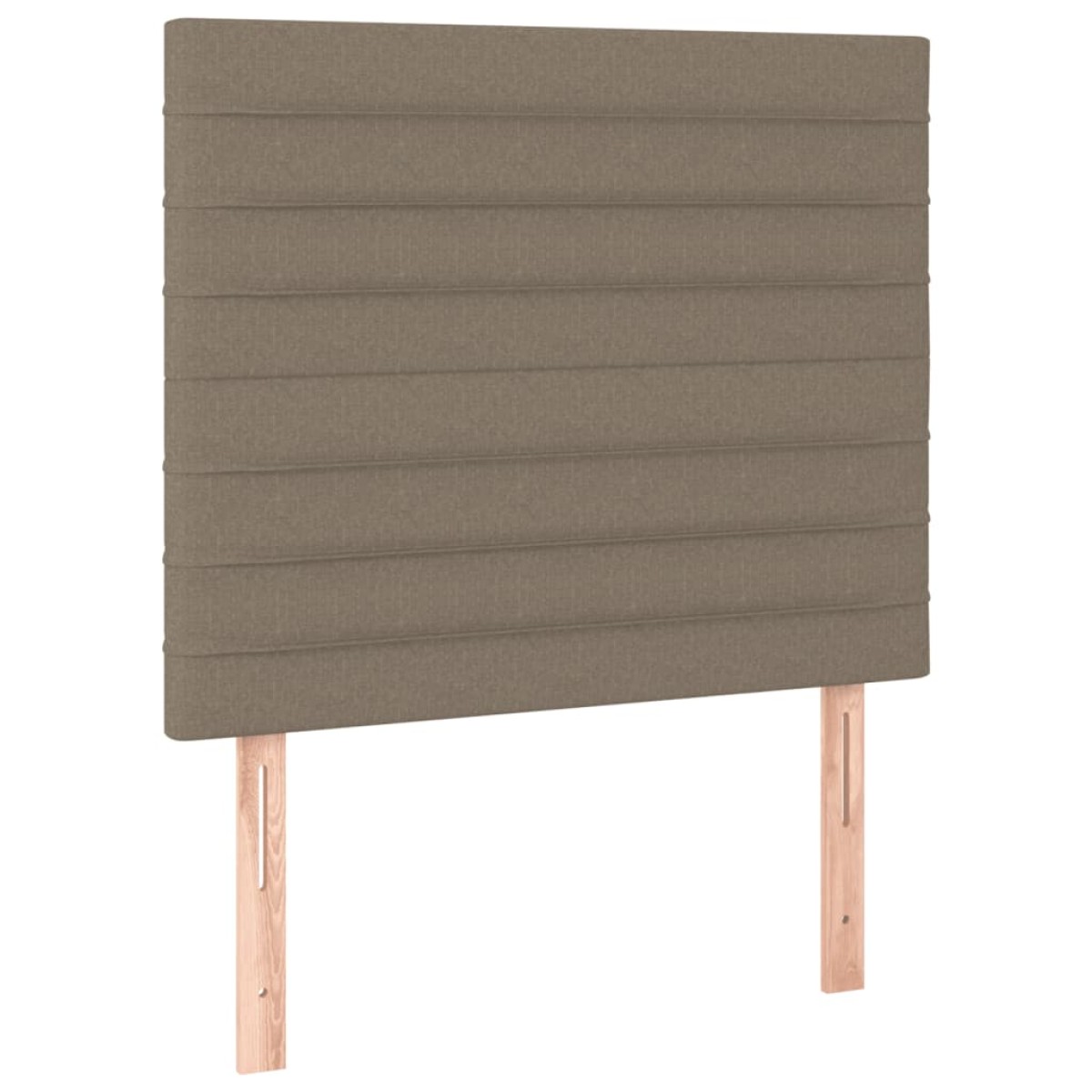 vidaXL Κρεβάτι Boxspring με Στρώμα Taupe 90x190 εκ.Υφασμάτινο