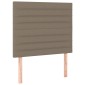 vidaXL Κρεβάτι Boxspring με Στρώμα Taupe 90x190 εκ.Υφασμάτινο