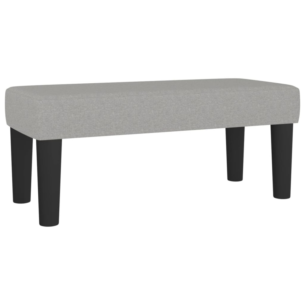 vidaXL Κρεβάτι Boxspring με Στρώμα Ανοιχτό Γκρι 90x200 εκ. Υφασμάτινο
