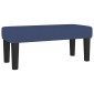 vidaXL Κρεβάτι Boxspring με Στρώμα Μπλε 90x200 εκ.Υφασμάτινο