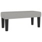 vidaXL Κρεβάτι Boxspring με Στρώμα Ανοιχτό Γκρι 100x200 εκ. Υφασμάτινο