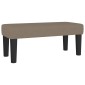 vidaXL Κρεβάτι Boxspring με Στρώμα Taupe 100 x 200 εκ. Υφασμάτινο