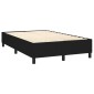 vidaXL Κρεβάτι Boxspring με Στρώμα Μαύρο 120x200 εκ. Υφασμάτινο