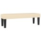 vidaXL Κρεβάτι Boxspring με Στρώμα Κρεμ 200x200 εκ. Υφασμάτινο