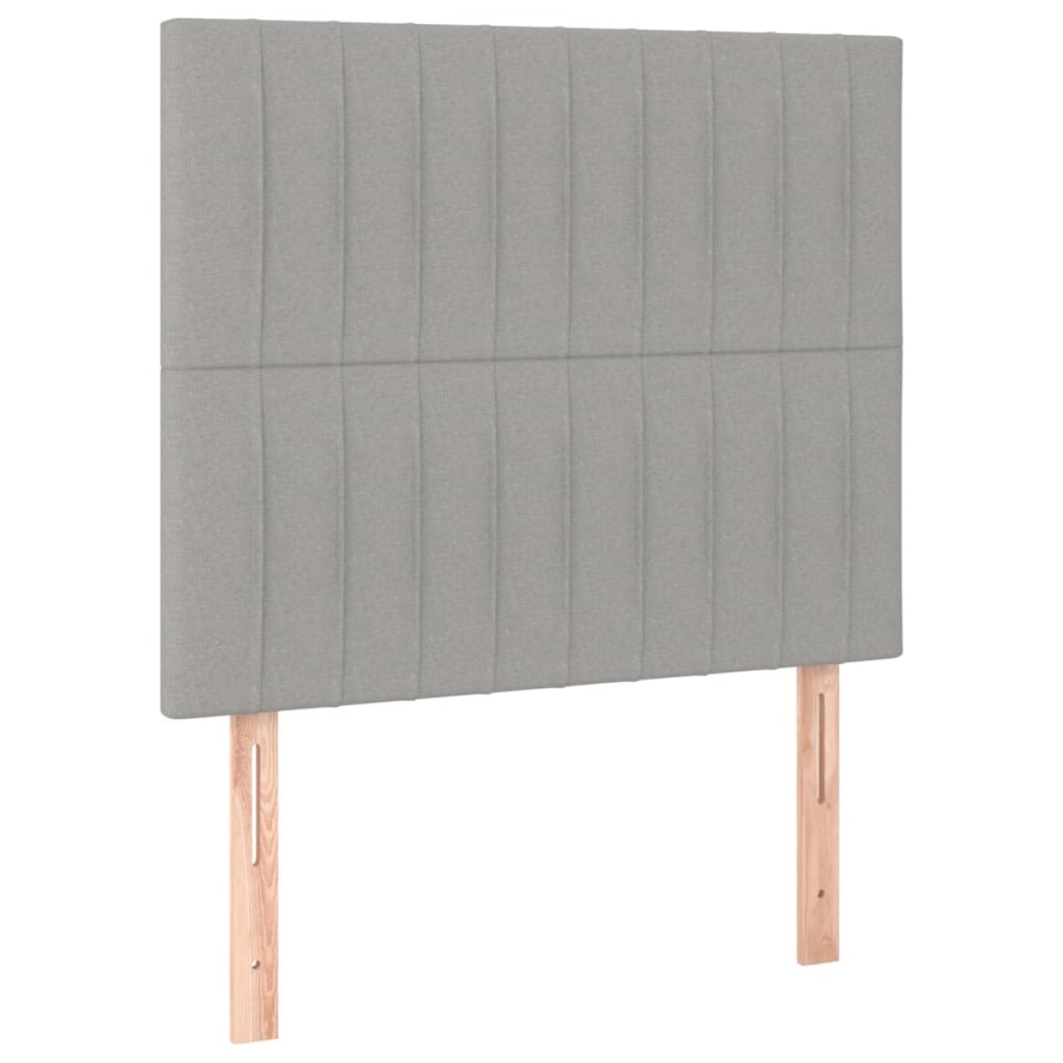 vidaXL Κρεβάτι Boxspring με Στρώμα Ανοιχτό Γκρι 80x200 εκ. Υφασμάτινο