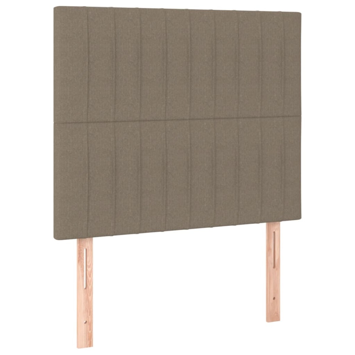 vidaXL Κρεβάτι Boxspring με Στρώμα Taupe 80x200 εκ. Υφασμάτινο
