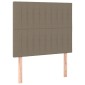 vidaXL Κρεβάτι Boxspring με Στρώμα Taupe 80x200 εκ. Υφασμάτινο