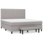 vidaXL Κρεβάτι Boxspring με Στρώμα Αν. Πράσινο 160x200εκ Υφασμάτινο