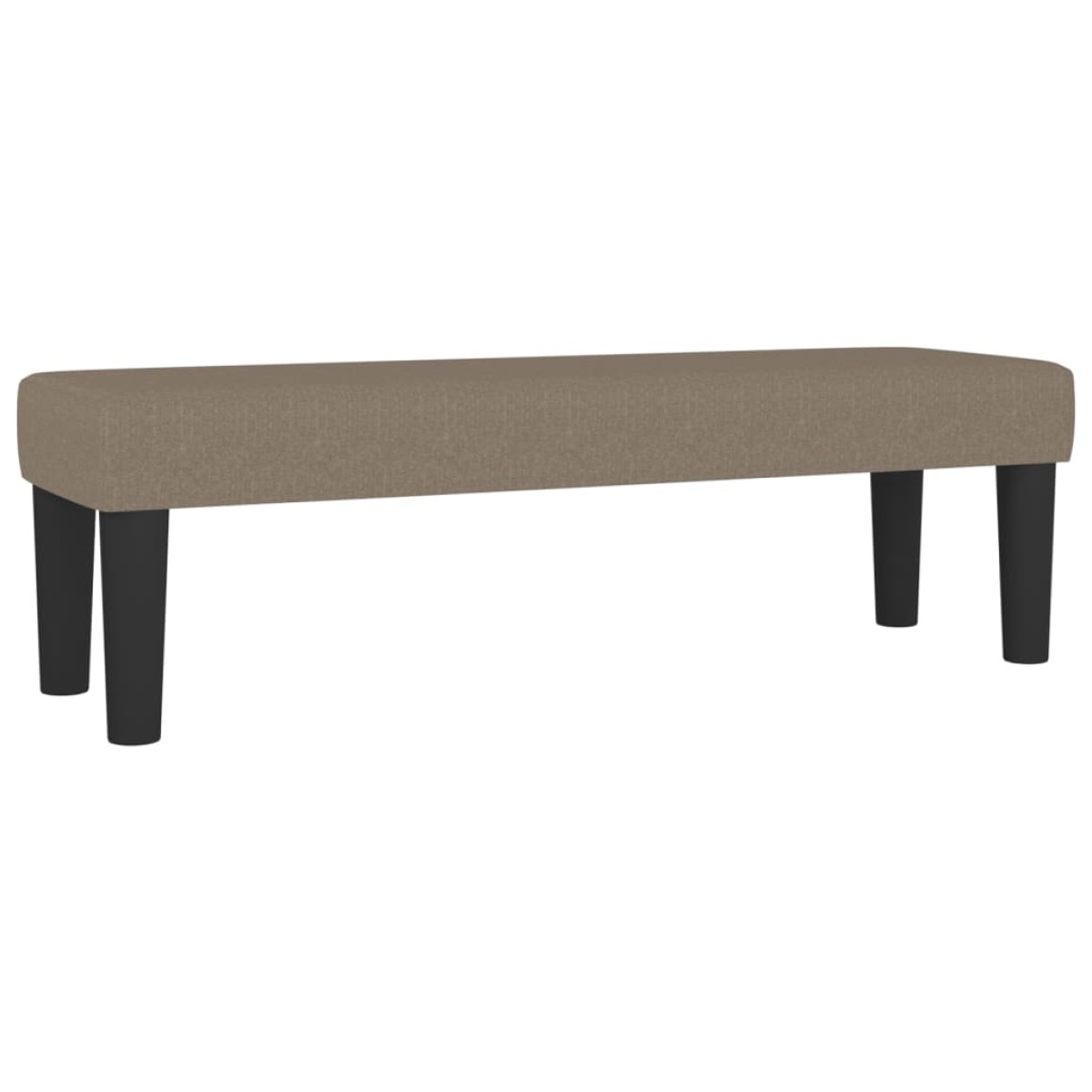 vidaXL Κρεβάτι Boxspring με Στρώμα Taupe 200x200 εκ. Υφασμάτινο