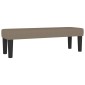 vidaXL Κρεβάτι Boxspring με Στρώμα Taupe 200x200 εκ. Υφασμάτινο