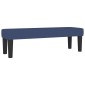 vidaXL Κρεβάτι Boxspring με Στρώμα Μπλε 200x200 εκ. Υφασμάτινο