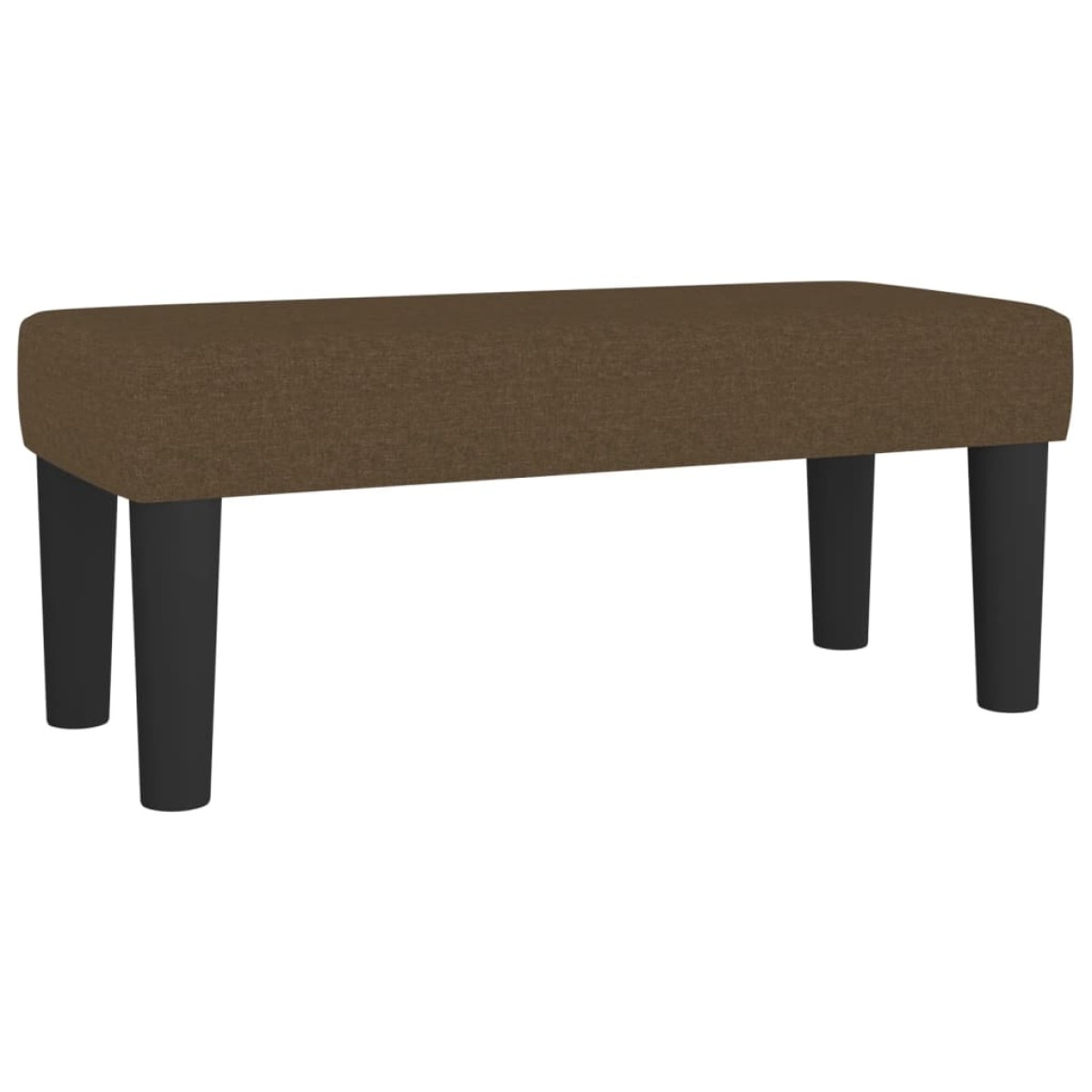 vidaXL Κρεβάτι Boxspring με Στρώμα Σκούρο Καφέ 90x190 εκ. Υφασμάτινο