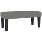 vidaXL Κρεβάτι Boxspring με Στρώμα Σκούρο Γκρι 90x200 εκ. Υφασμάτινο