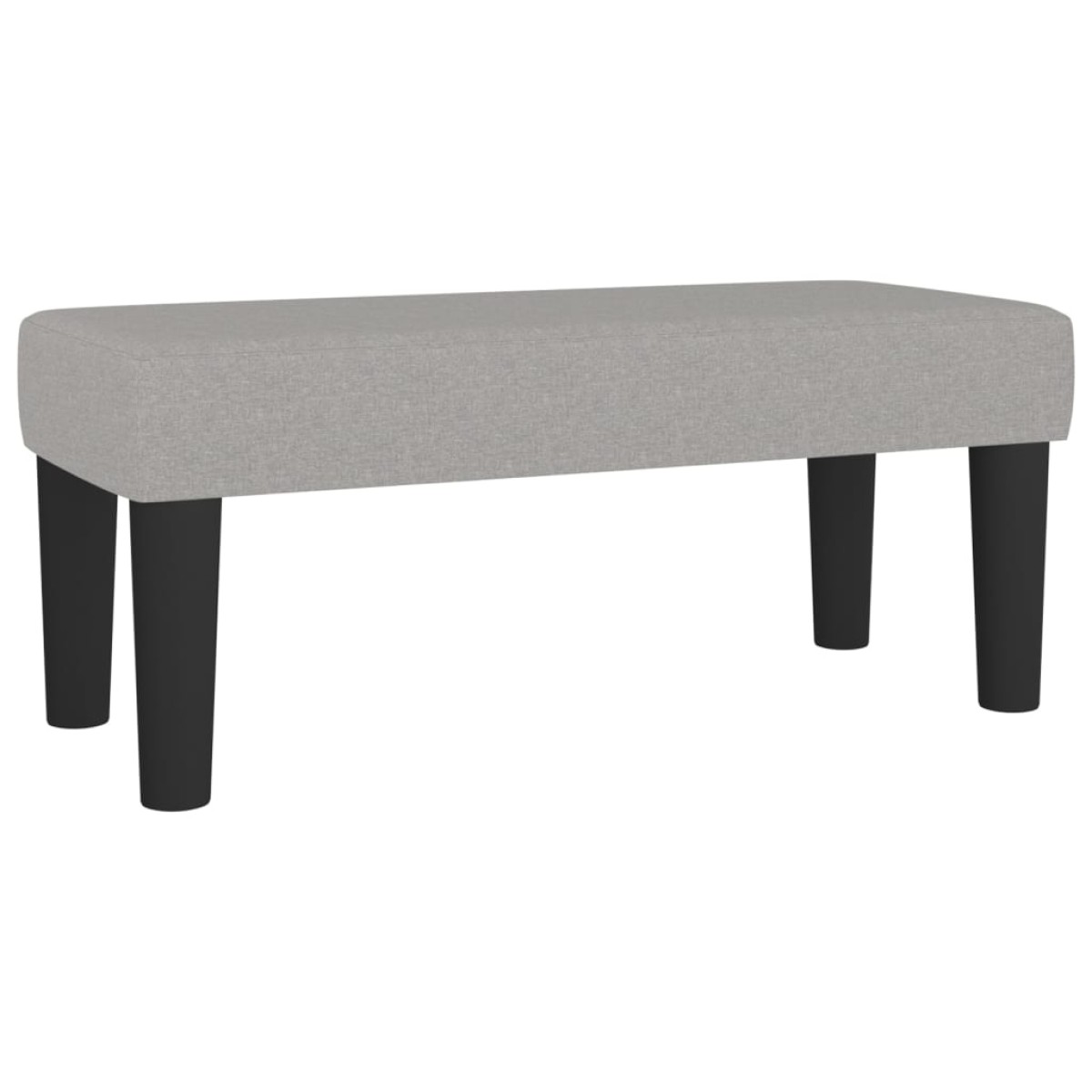 vidaXL Κρεβάτι Boxspring με Στρώμα Ανοιχτό Γκρι 100x200 εκ. Υφασμάτινο